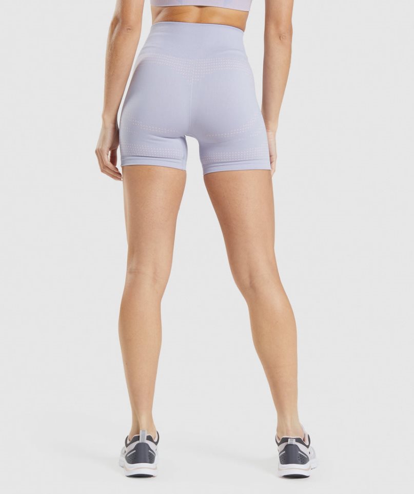 Gymshark Vital Seamless 2.0 Kurze Hose Damen Hellblau | AT-63-VMIJ