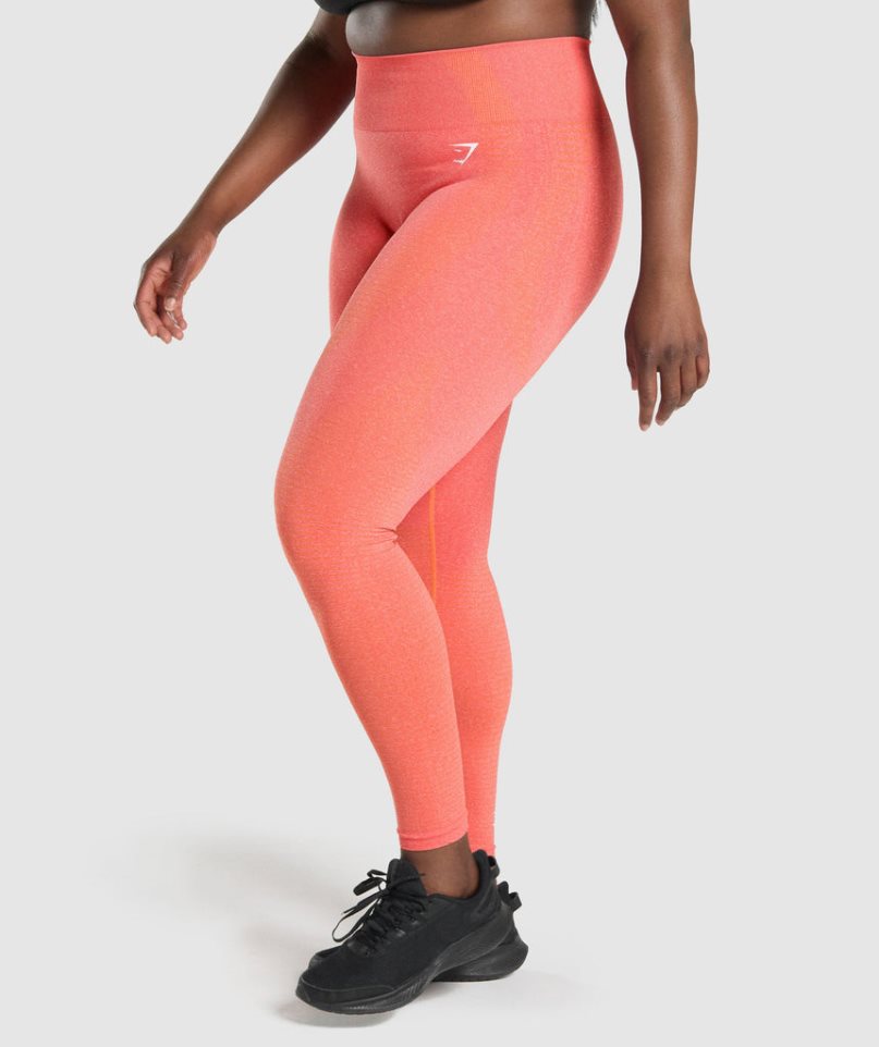 Gymshark Vital Seamless 2.0 Leggings Damen Orange | AT-45-KPEQ