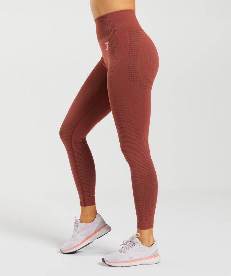 Gymshark Vital Seamless 2.0 Leggings Damen Braun | AT-48-TYFQ