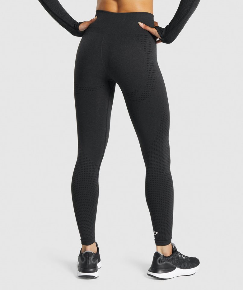 Gymshark Vital Seamless 2.0 Leggings Damen Schwarz | AT-50-JZXN