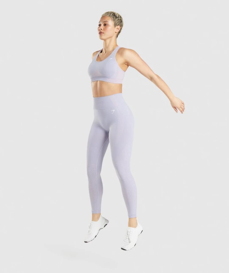 Gymshark Vital Seamless 2.0 Leggings Damen Hellblau | AT-72-ZBGO