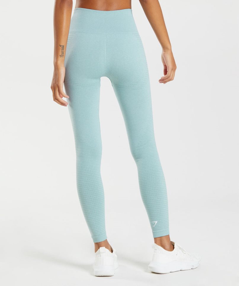 Gymshark Vital Seamless 2.0 Leggings Damen Hellblau | AT-78-AWGO