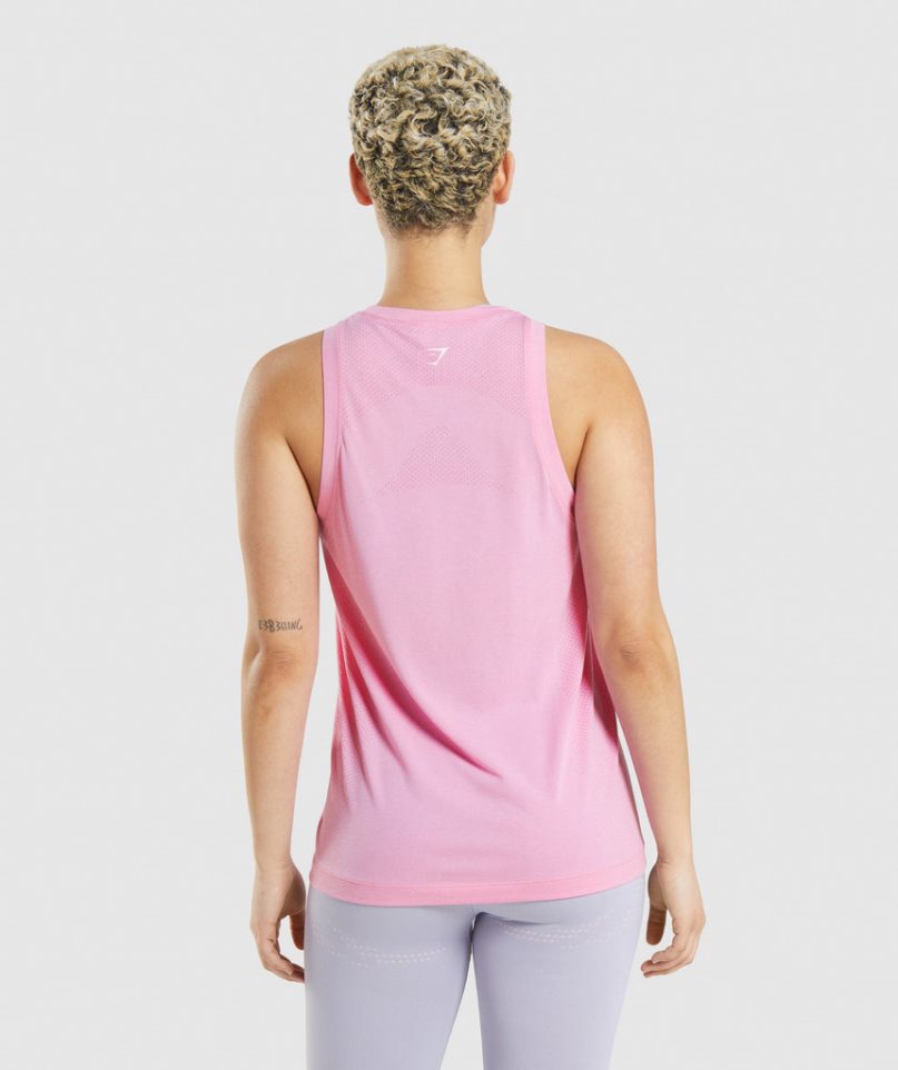 Gymshark Vital Seamless 2.0 Light Loose Muskelshirt Damen Rosa | AT-39-TEUJ