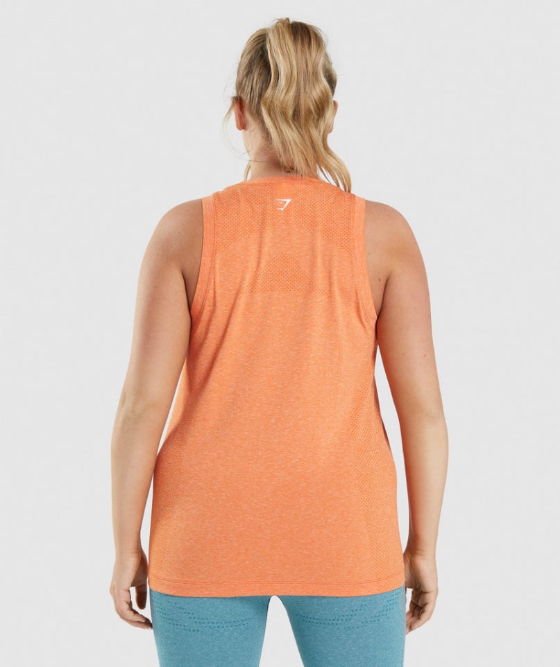 Gymshark Vital Seamless 2.0 Light Muskelshirt Damen Orange | AT-41-MSGL