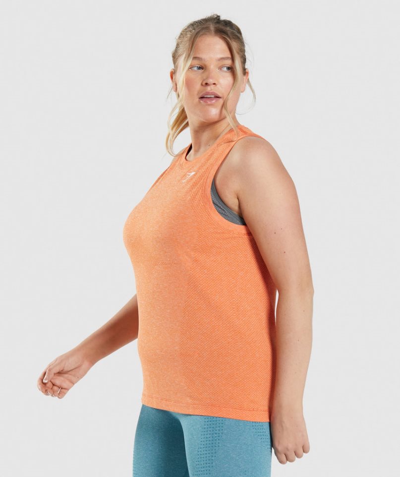 Gymshark Vital Seamless 2.0 Light Muskelshirt Damen Orange | AT-41-MSGL