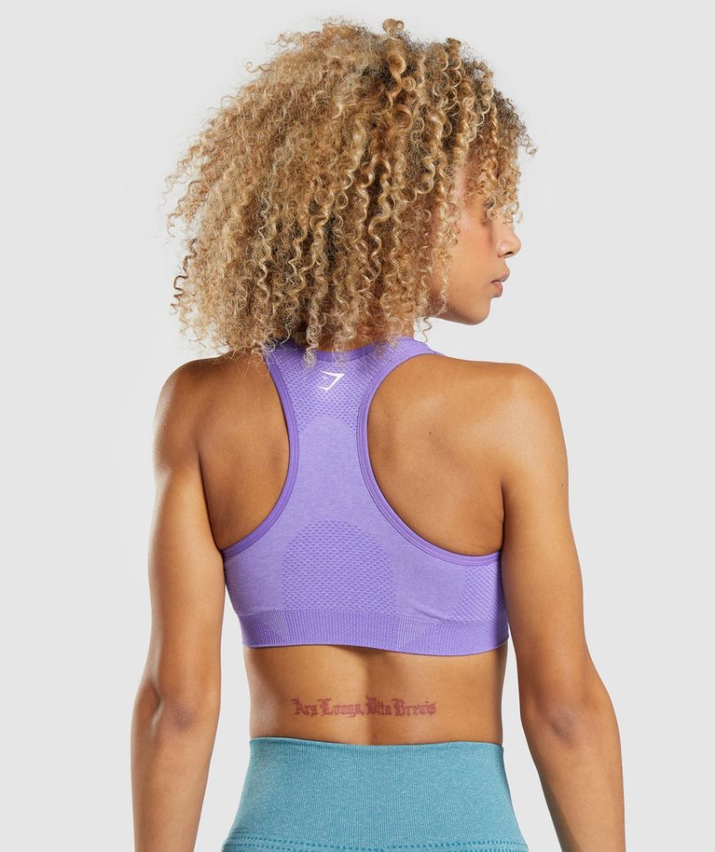 Gymshark Vital Seamless 2.0 Sport Bh Damen Helllila | AT-96-FSXM