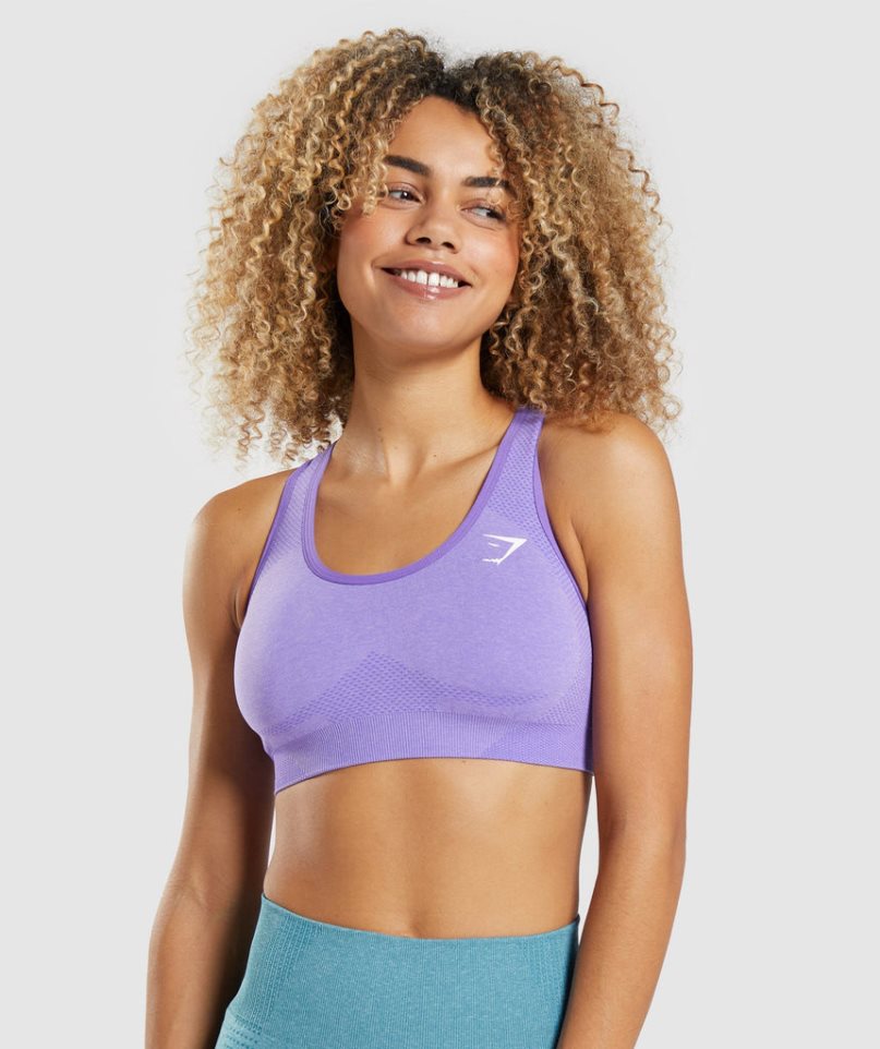 Gymshark Vital Seamless 2.0 Sport Bh Damen Helllila | AT-96-FSXM