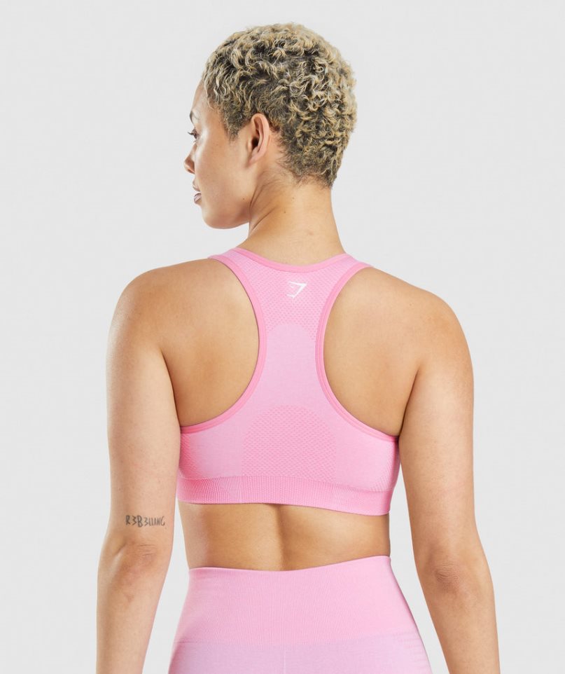 Gymshark Vital Seamless 2.0 Sport Bh Damen Rosa | AT-97-XZPG