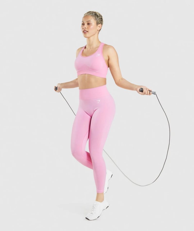 Gymshark Vital Seamless 2.0 Sport Bh Damen Rosa | AT-97-XZPG