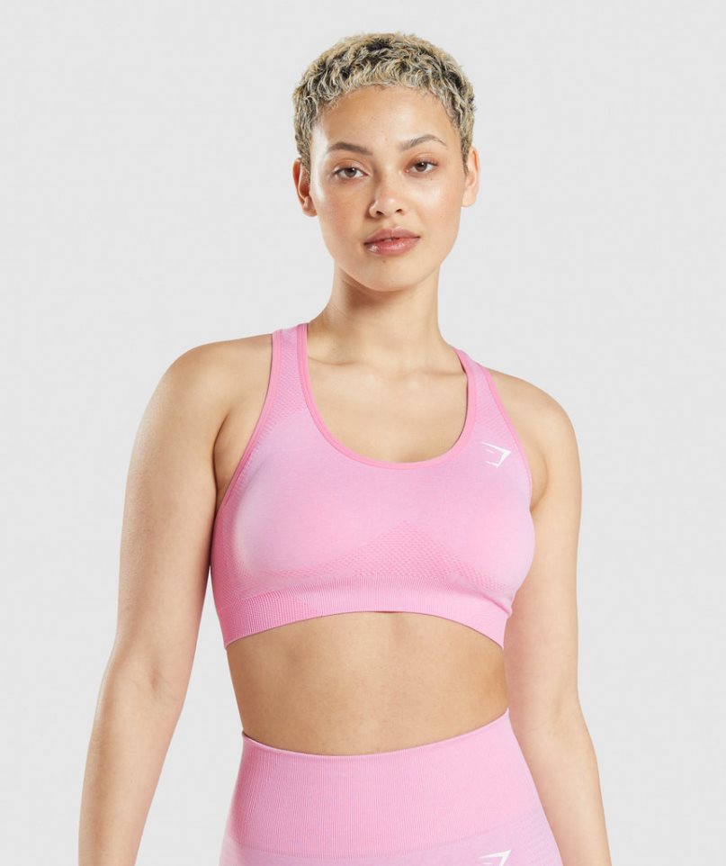 Gymshark Vital Seamless 2.0 Sport Bh Damen Rosa | AT-97-XZPG