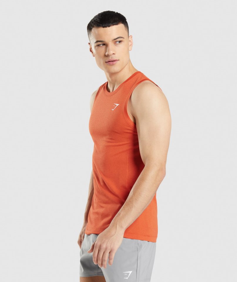 Gymshark Vital Seamless Light Muskelshirt Herren Orange | AT-01-KWSJ