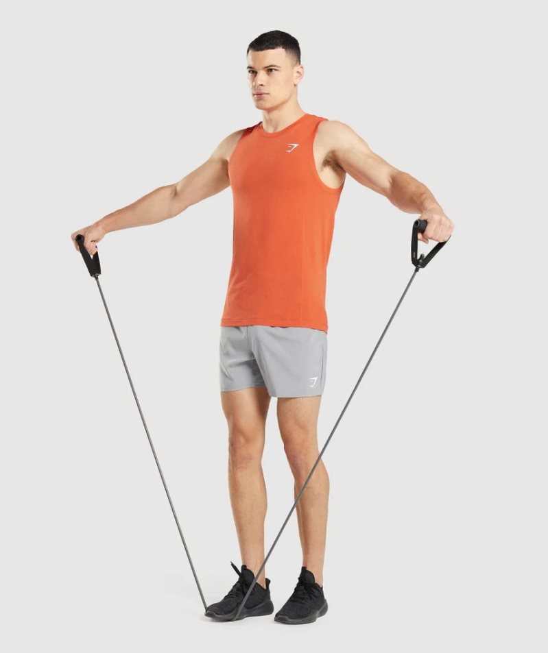 Gymshark Vital Seamless Light Muskelshirt Herren Orange | AT-01-KWSJ