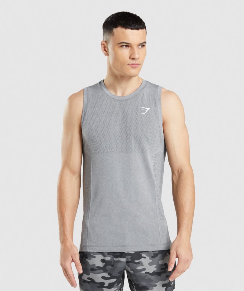 Gymshark Vital Seamless Light Muskelshirt Herren Grau | AT-92-RFNK