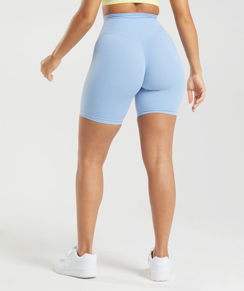 Gymshark Whitney Cycling Kurze Hose Damen Hellblau | AT-70-ECWP