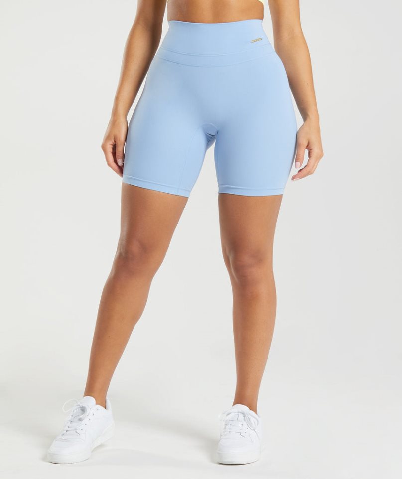 Gymshark Whitney Cycling Kurze Hose Damen Hellblau | AT-70-ECWP