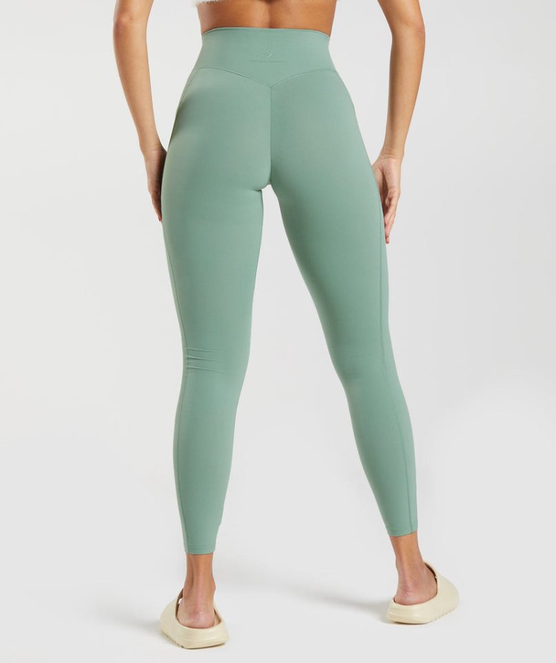 Gymshark Whitney Everyday Pocket Leggings Damen Grün | AT-72-RYFB