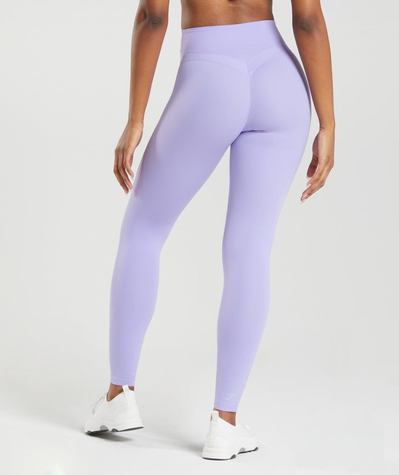 Gymshark Whitney High Rise Leggings Damen Helllila | AT-01-LXTY