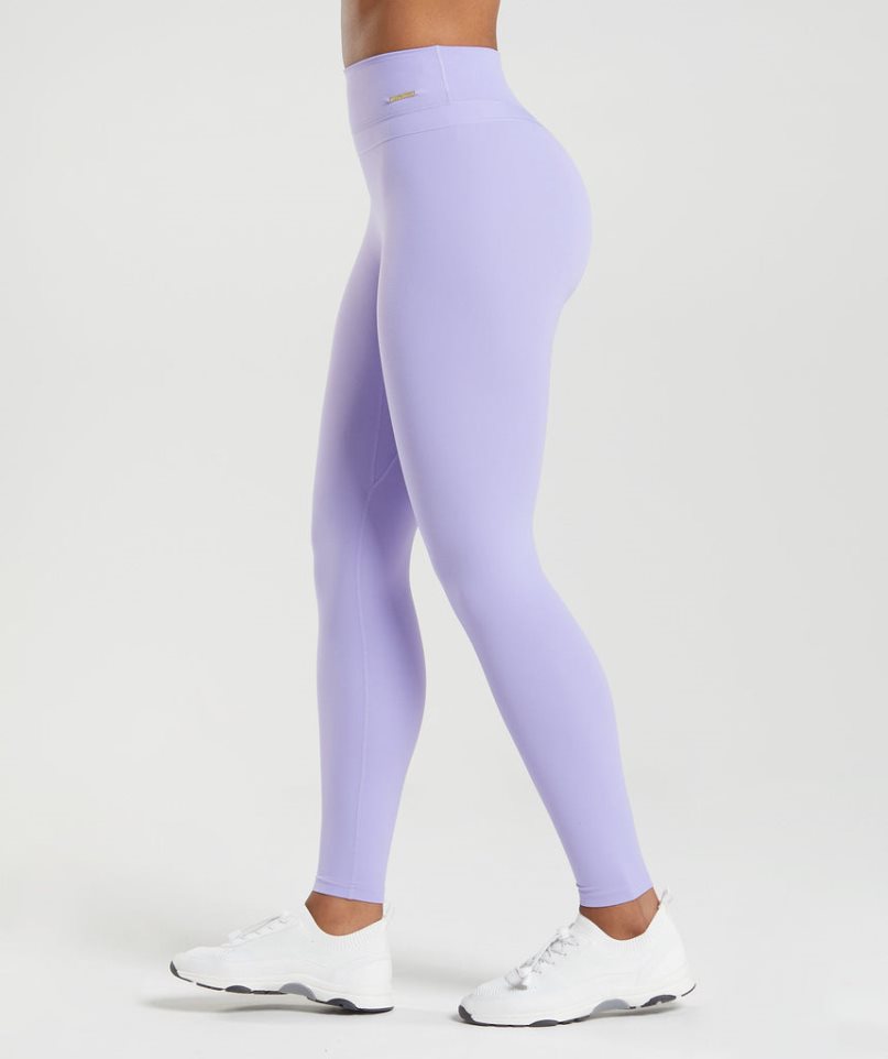 Gymshark Whitney High Rise Leggings Damen Helllila | AT-01-LXTY