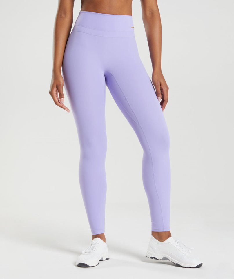 Gymshark Whitney High Rise Leggings Damen Helllila | AT-01-LXTY