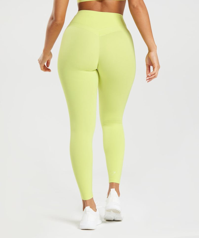 Gymshark Whitney High Rise Leggings Damen Gelb | AT-13-IVJP