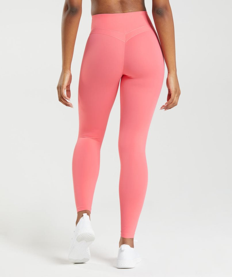 Gymshark Whitney High Rise Leggings Damen Rosa | AT-15-MRFK