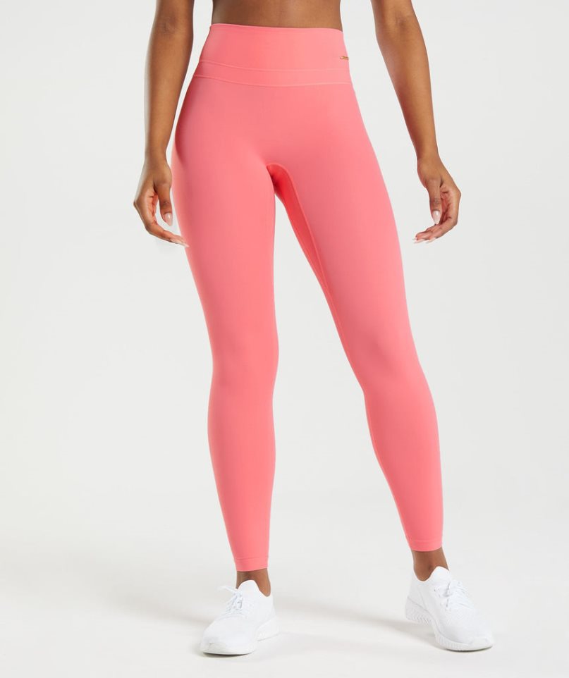 Gymshark Whitney High Rise Leggings Damen Rosa | AT-15-MRFK