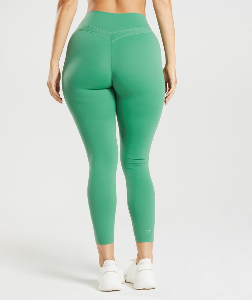 Gymshark Whitney High Rise Leggings Damen Grün | AT-80-AUNW