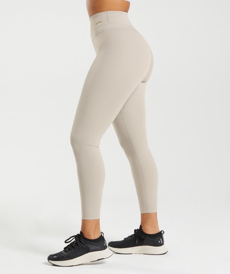 Gymshark Whitney High Rise Leggings Damen Hellgrau | AT-96-IVKB