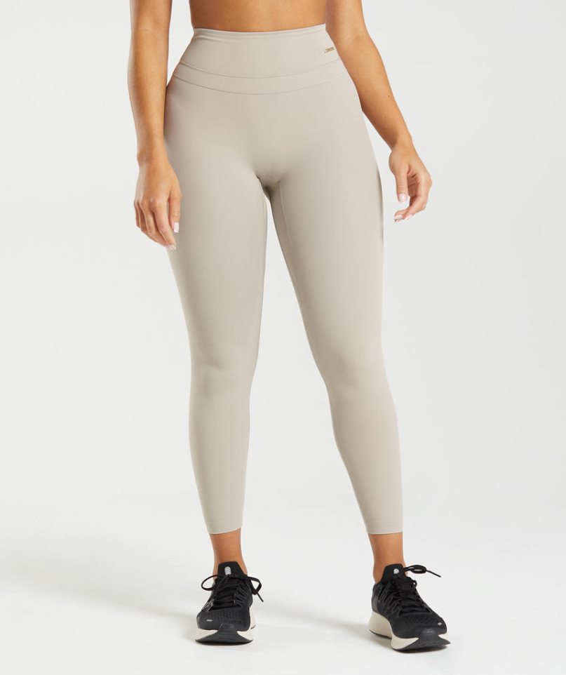 Gymshark Whitney High Rise Leggings Damen Hellgrau | AT-96-IVKB