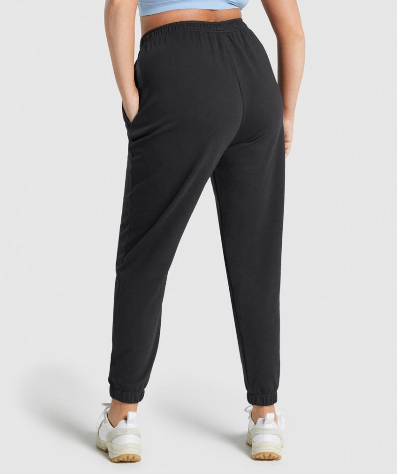 Gymshark Whitney Loose Jogginghose Damen Schwarz | AT-17-WQJX