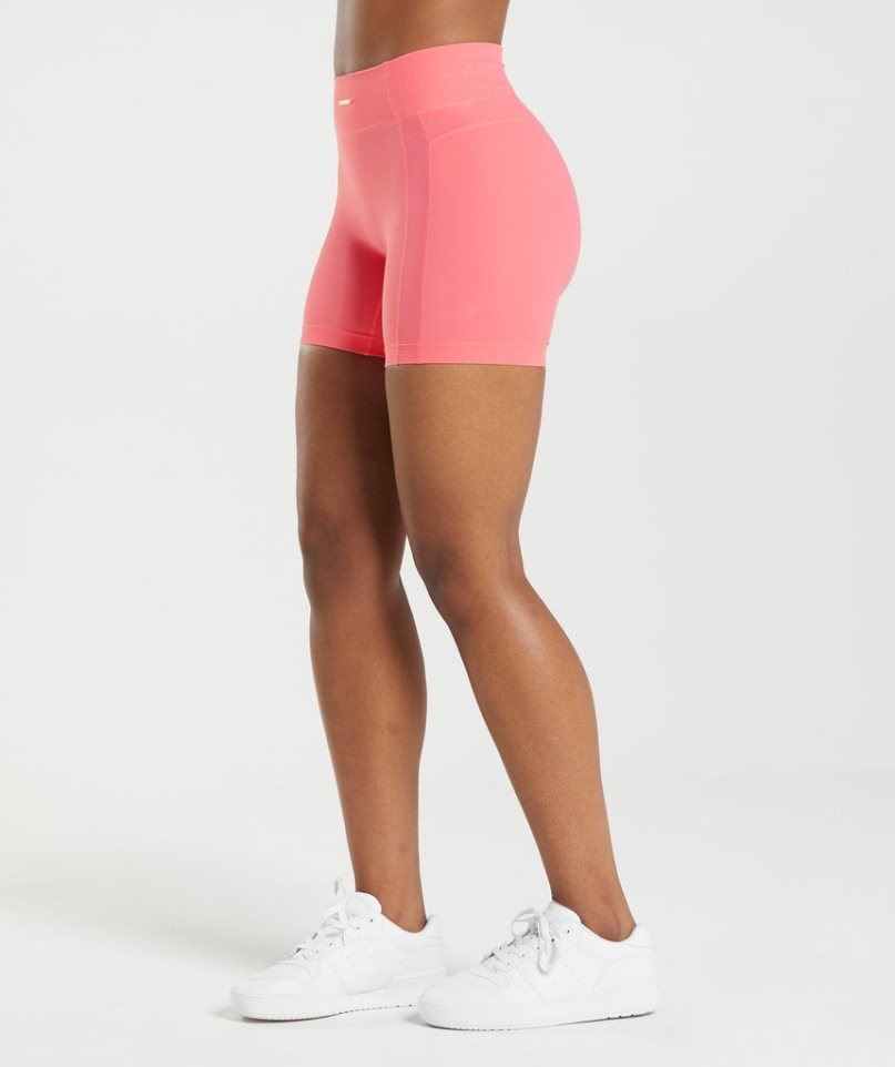 Gymshark Whitney Mesh Kurze Hose Damen Rosa | AT-34-ABFW