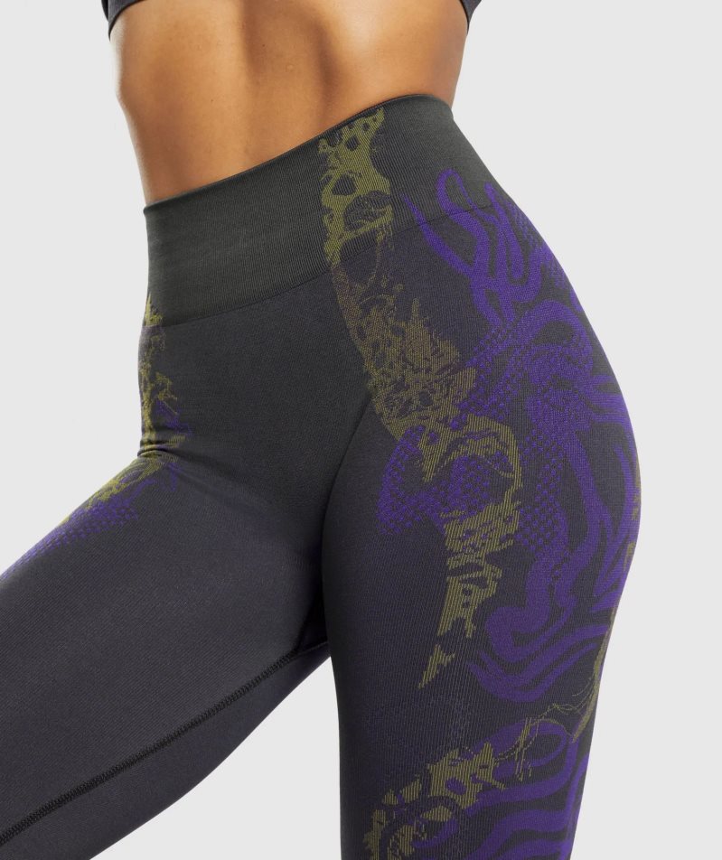 Gymshark Wtflex Seamless Leggings Damen Lila | AT-95-GKDC